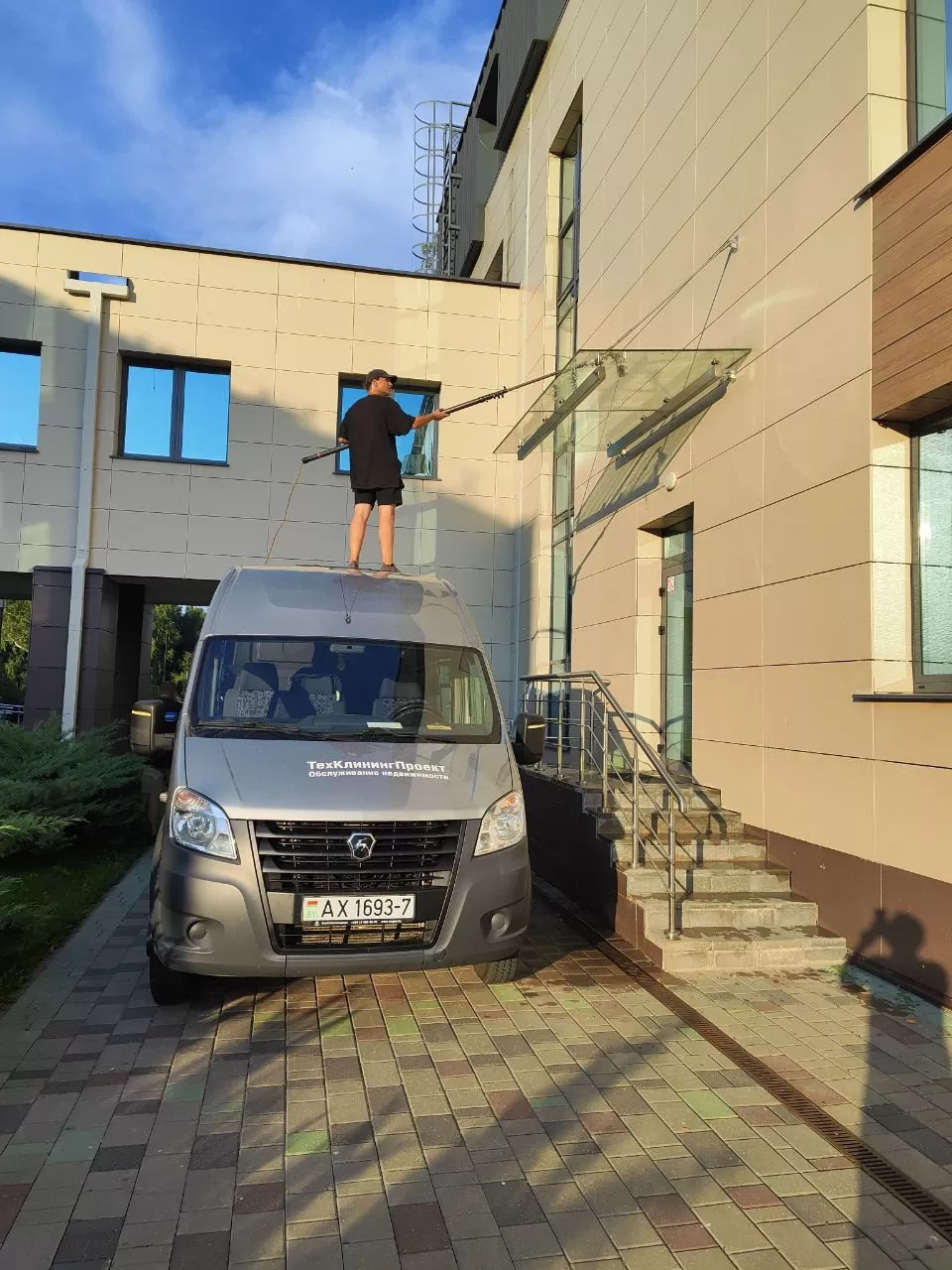 уборка фасадов