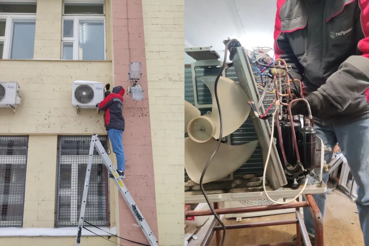 наши работы по ремонту кондиционеров